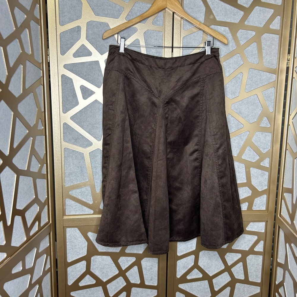 Faux suede Brown Skirt by COLDWATER Creek
